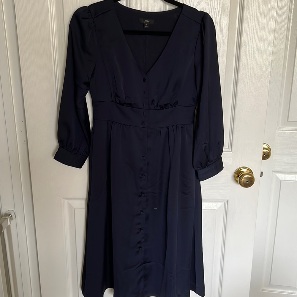 Long sleeve button up dress